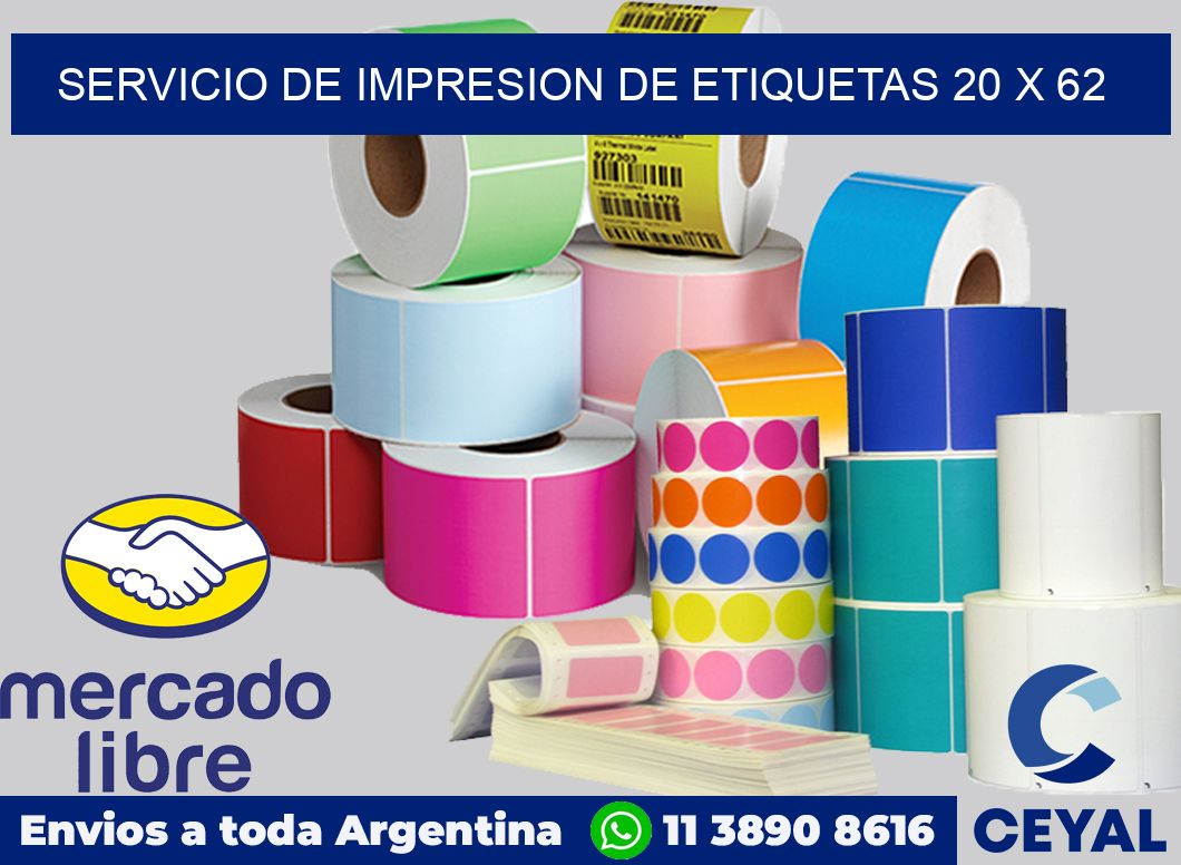 servicio de impresion de etiquetas 20 x 62