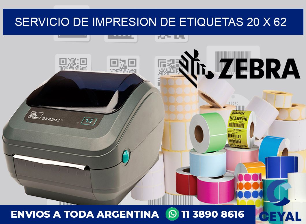servicio de impresion de etiquetas 20 x 62