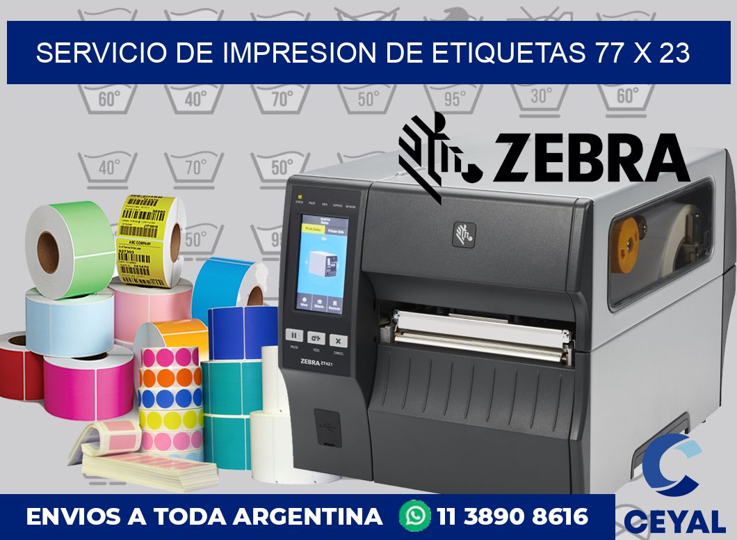 servicio de impresion de etiquetas 77 x 23