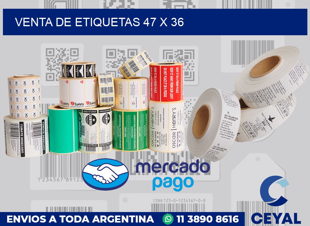 venta de etiquetas 47 x 36