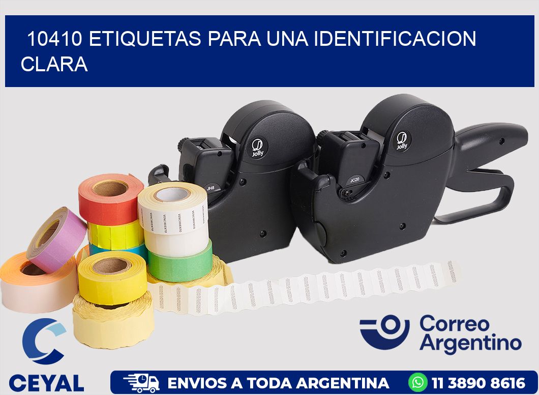 10410 ETIQUETAS PARA UNA IDENTIFICACION CLARA