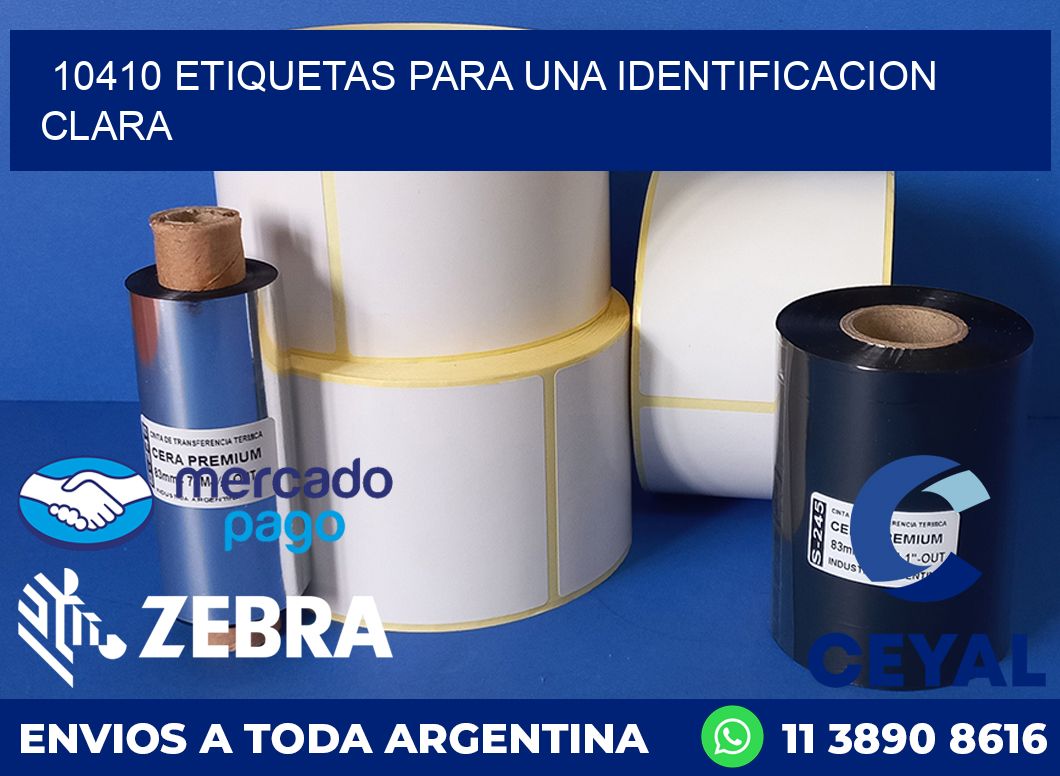 10410 ETIQUETAS PARA UNA IDENTIFICACION CLARA