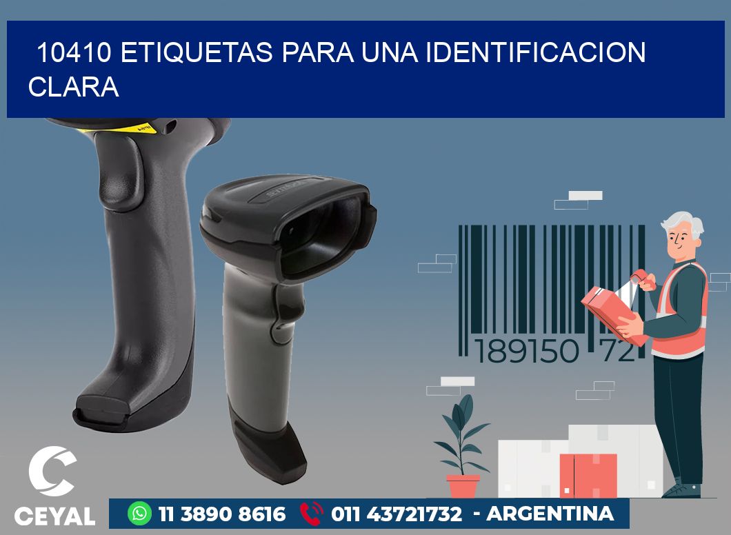 10410 ETIQUETAS PARA UNA IDENTIFICACION CLARA