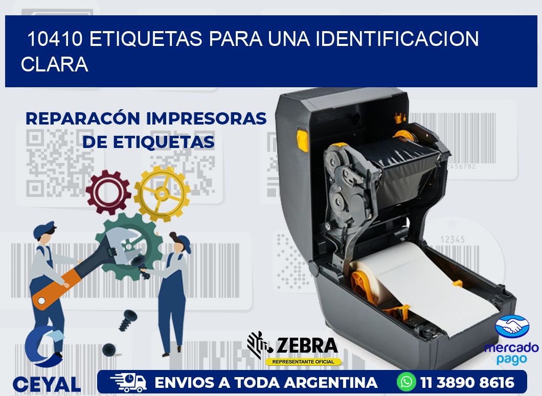 10410 ETIQUETAS PARA UNA IDENTIFICACION CLARA