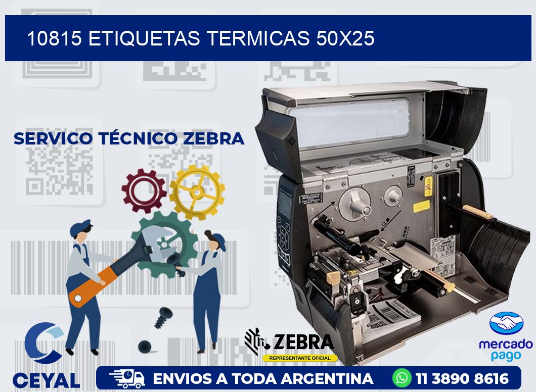 10815 ETIQUETAS TERMICAS 50X25