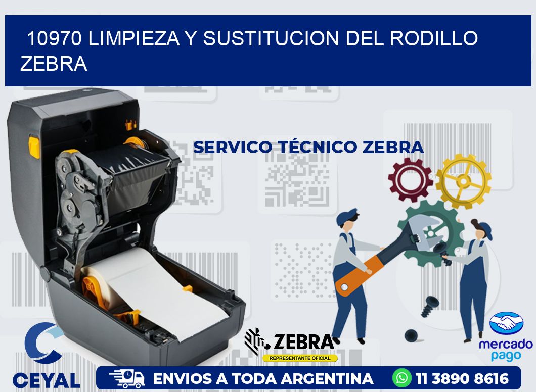 10970 LIMPIEZA Y SUSTITUCION DEL RODILLO ZEBRA