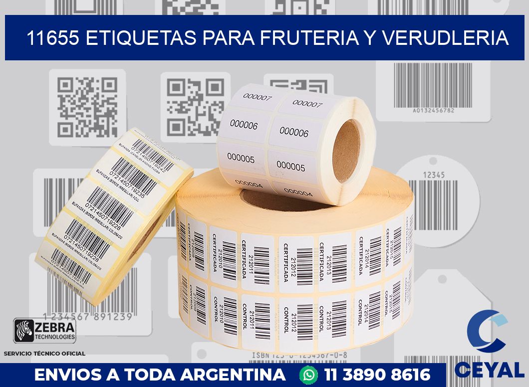 11655 ETIQUETAS PARA FRUTERIA Y VERUDLERIA