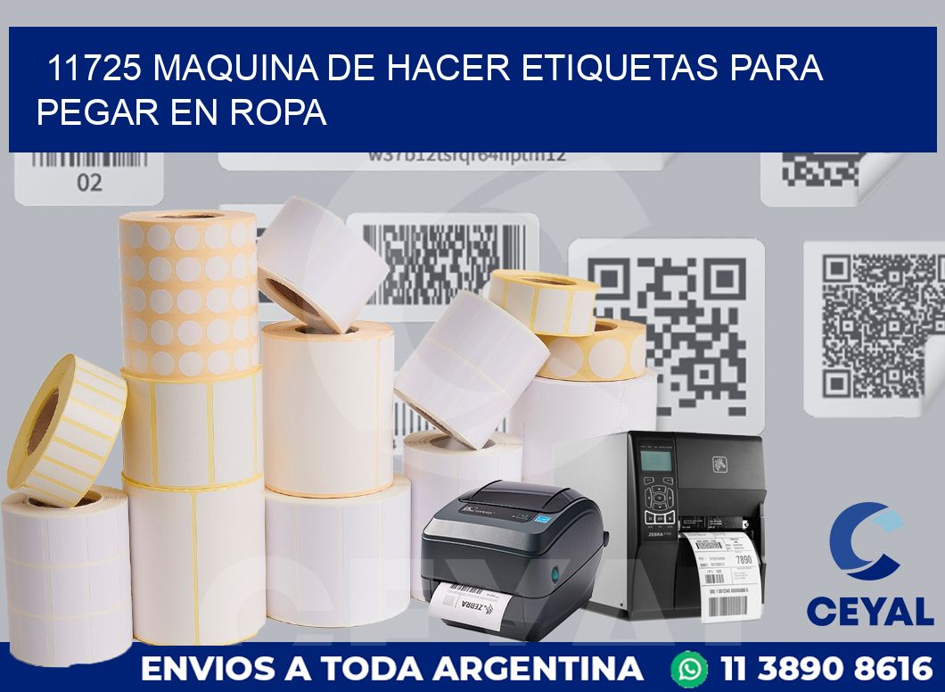 11725 MAQUINA DE HACER ETIQUETAS PARA PEGAR EN ROPA