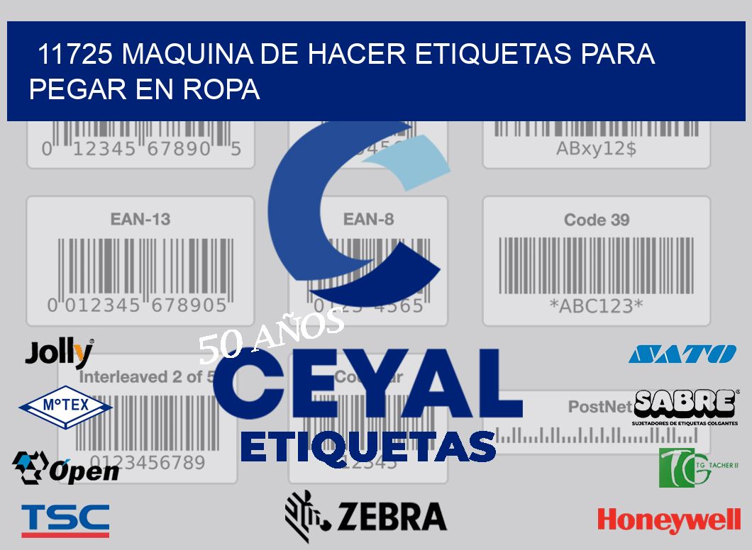 11725 MAQUINA DE HACER ETIQUETAS PARA PEGAR EN ROPA