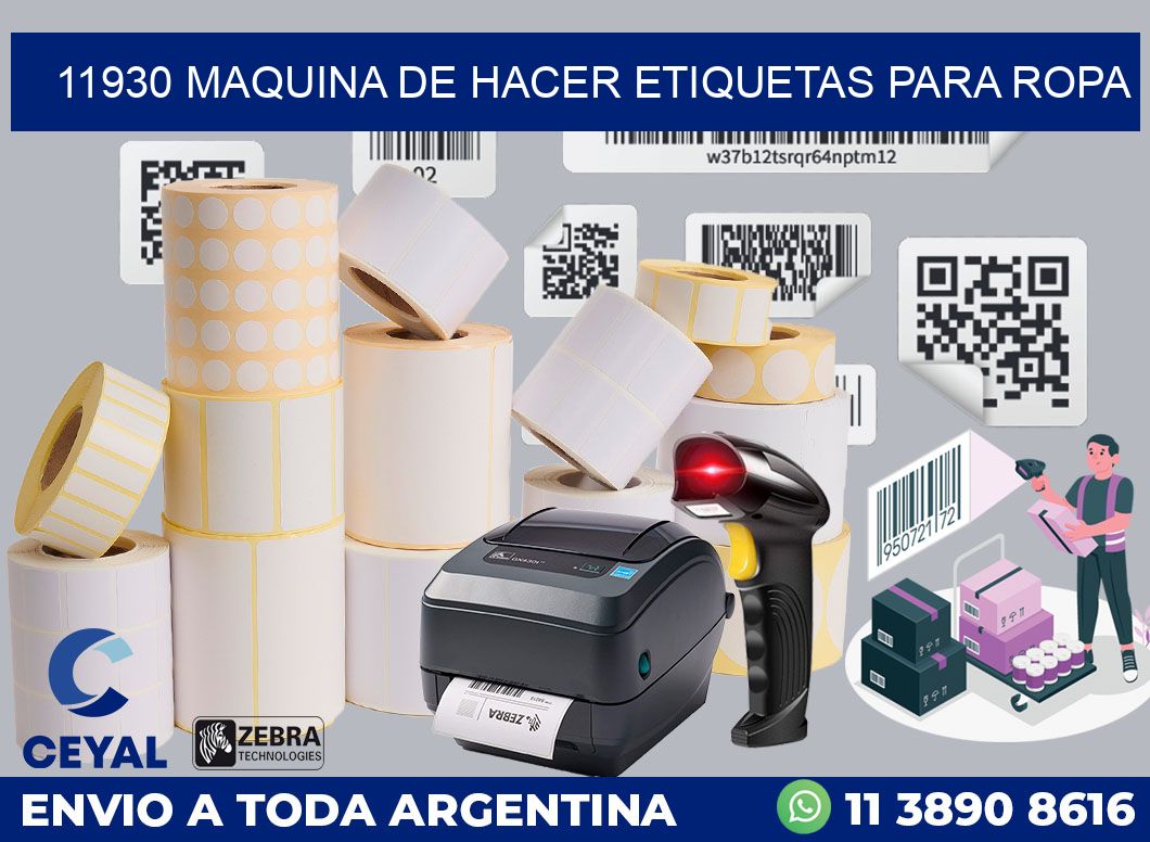11930 MAQUINA DE HACER ETIQUETAS PARA ROPA