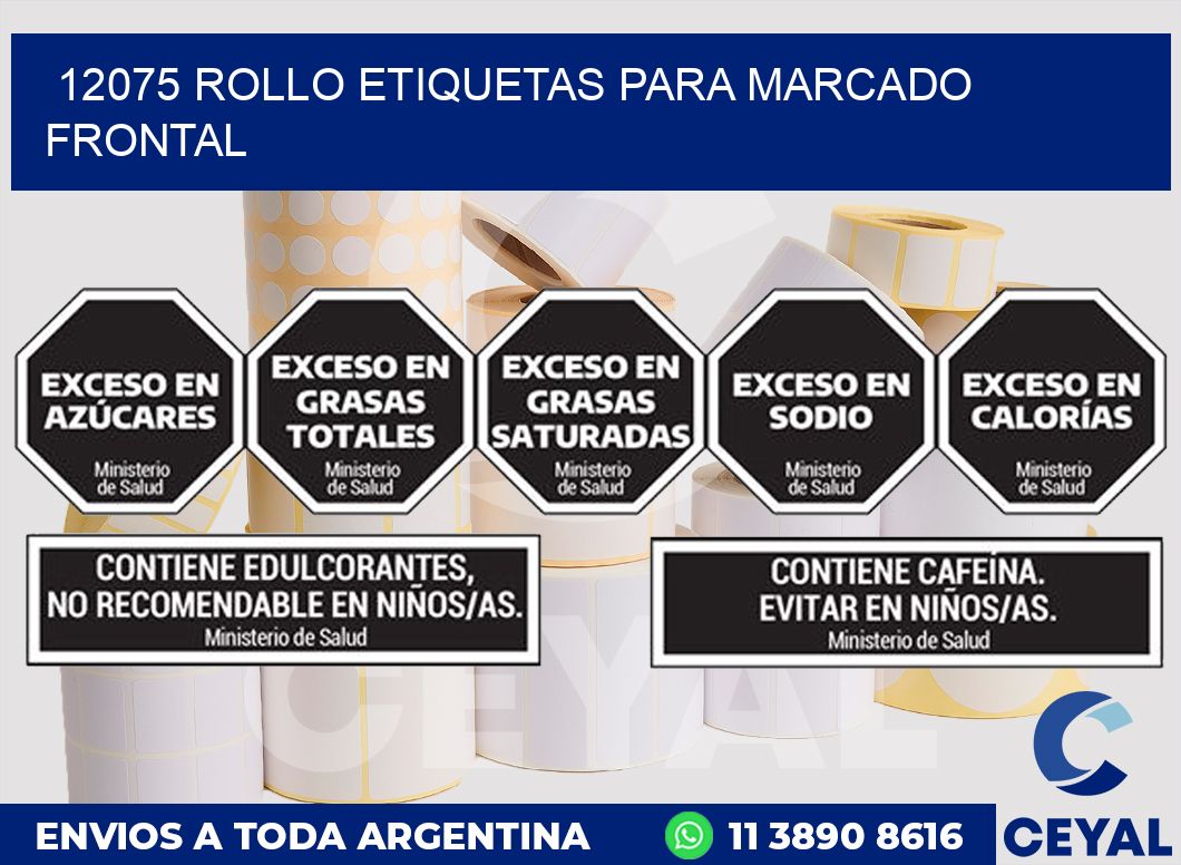 12075 ROLLO ETIQUETAS PARA MARCADO FRONTAL