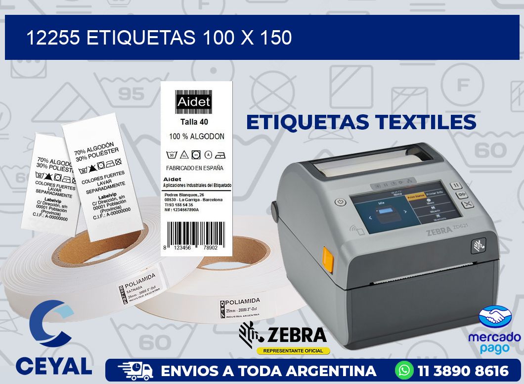 12255 ETIQUETAS 100 X 150
