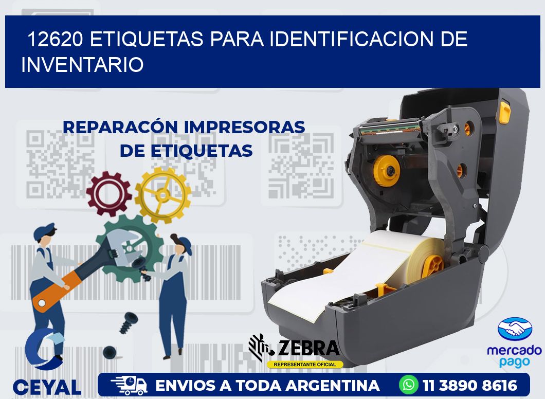 12620 ETIQUETAS PARA IDENTIFICACION DE INVENTARIO