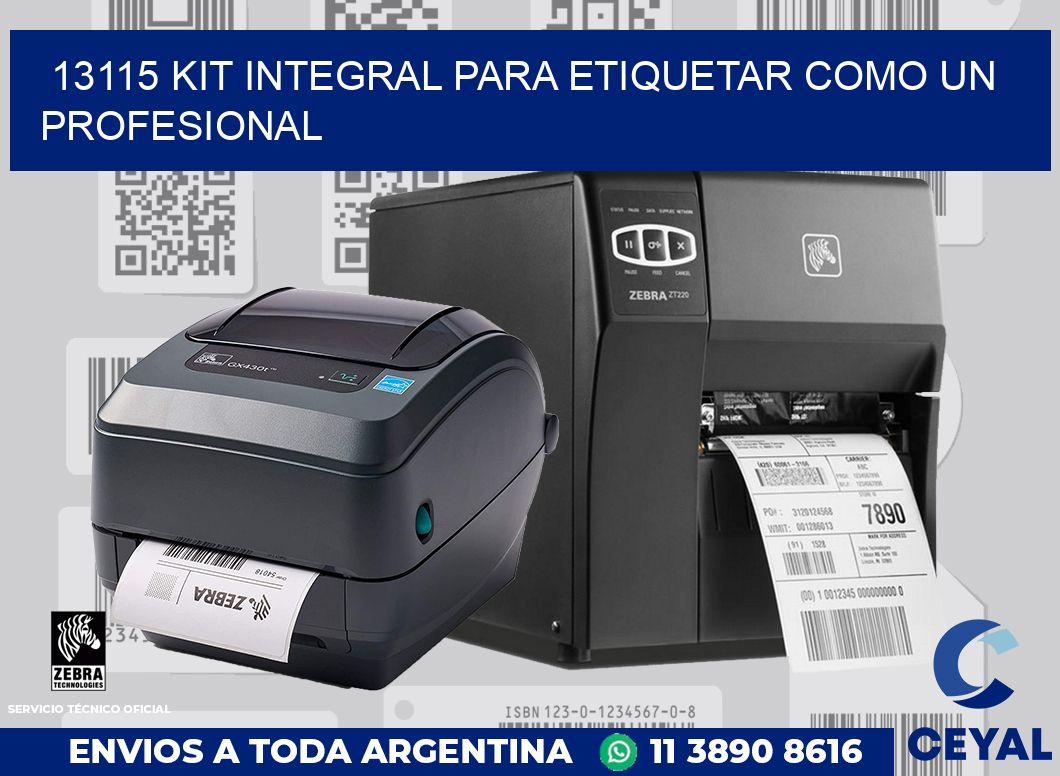 13115 KIT INTEGRAL PARA ETIQUETAR COMO UN PROFESIONAL