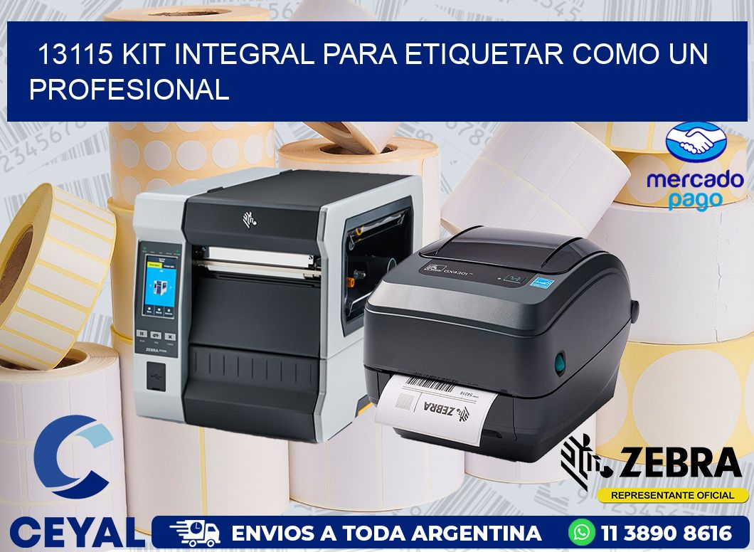 13115 KIT INTEGRAL PARA ETIQUETAR COMO UN PROFESIONAL