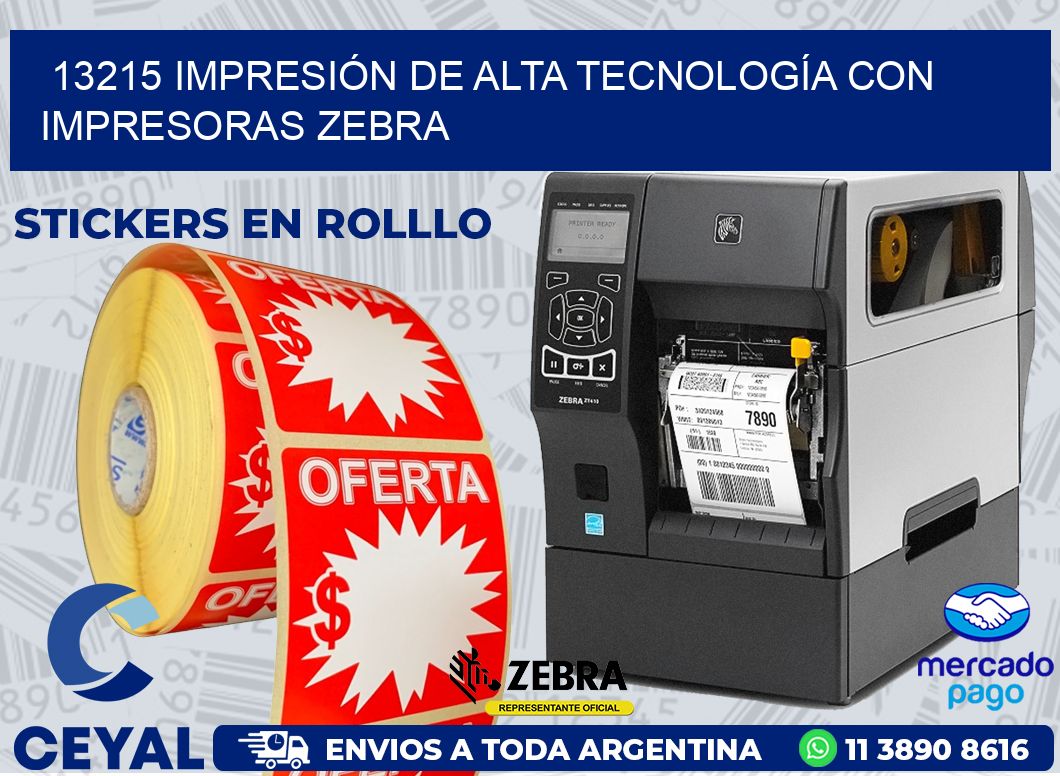 13215 IMPRESIÓN DE ALTA TECNOLOGÍA CON IMPRESORAS ZEBRA