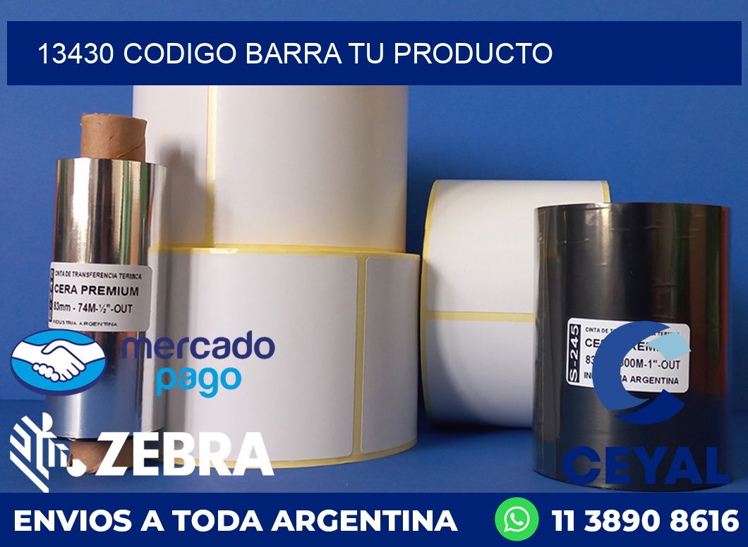 13430 CODIGO BARRA TU PRODUCTO