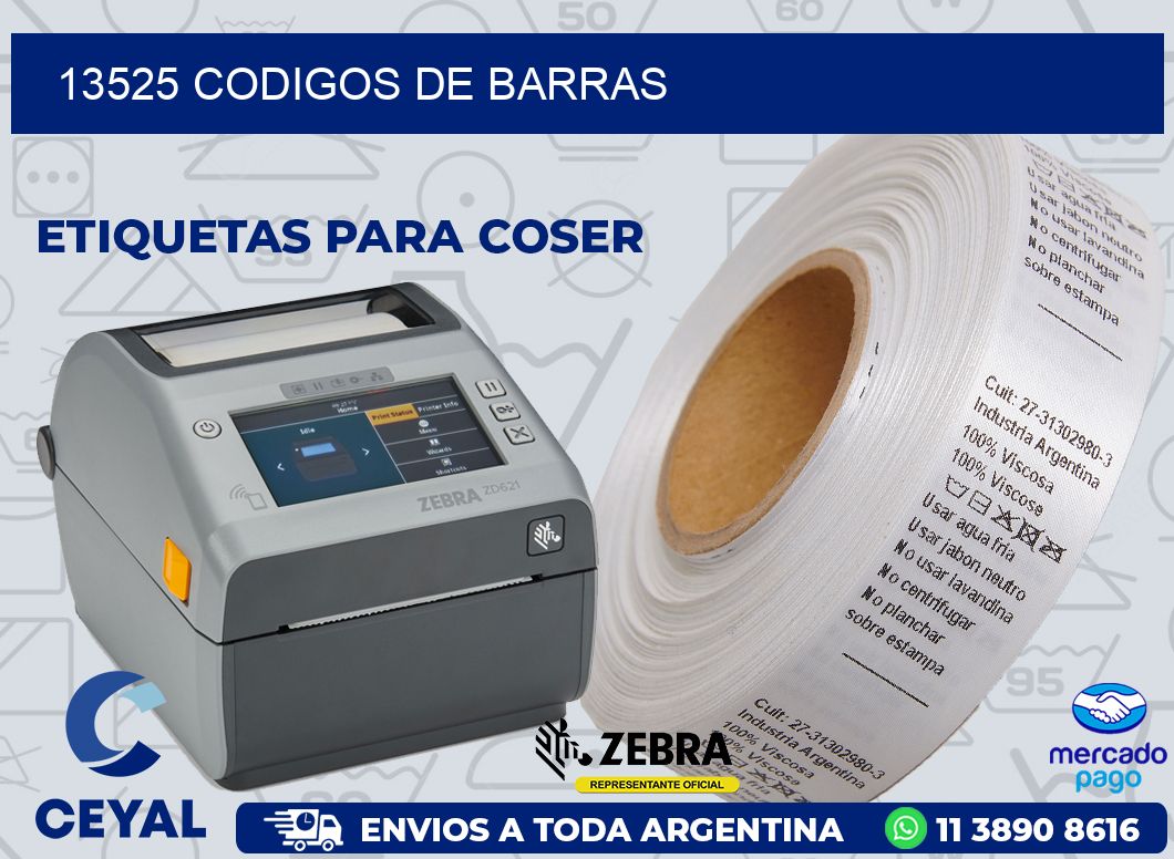 13525 CODIGOS DE BARRAS