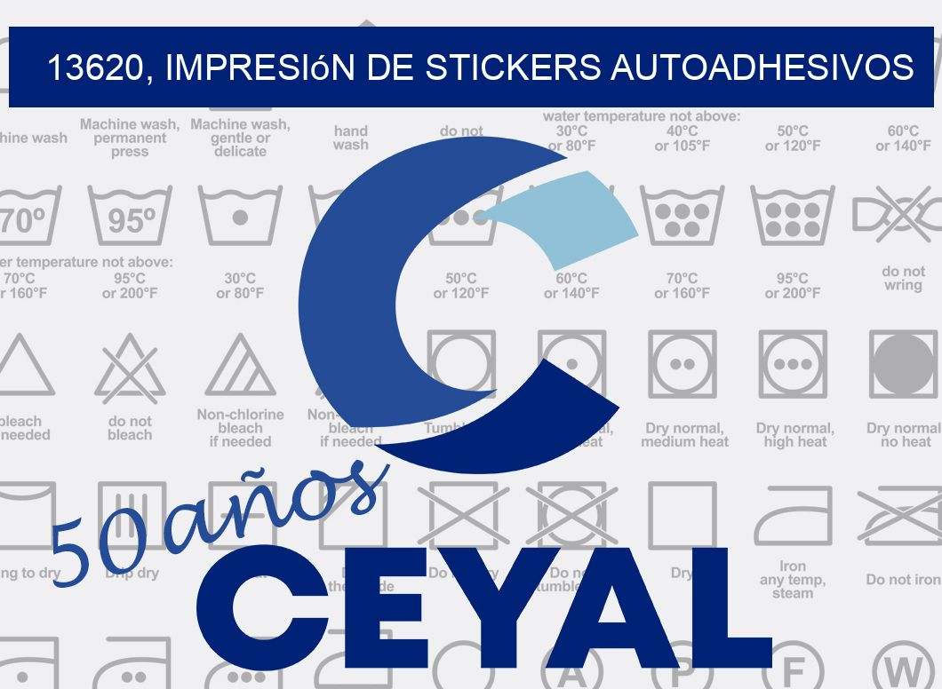 13620, impresión de stickers autoadhesivos