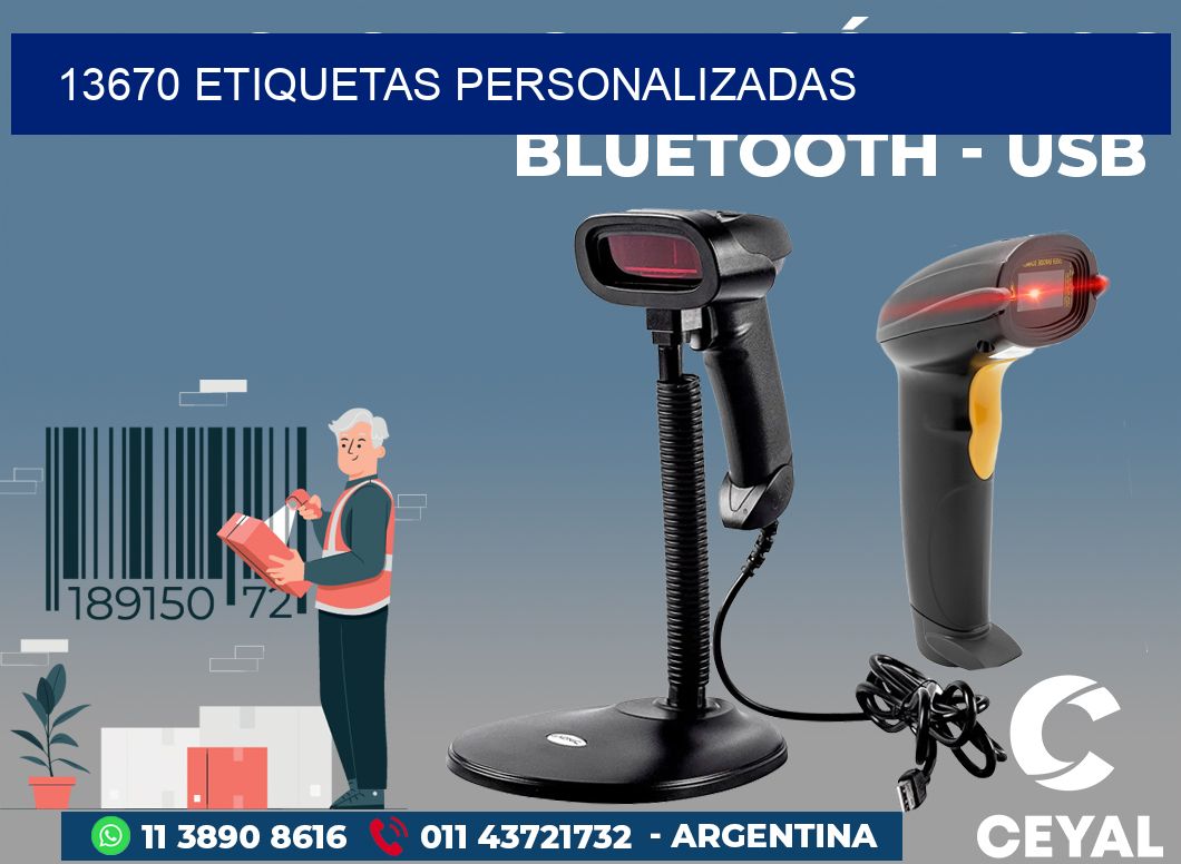 13670 ETIQUETAS PERSONALIZADAS