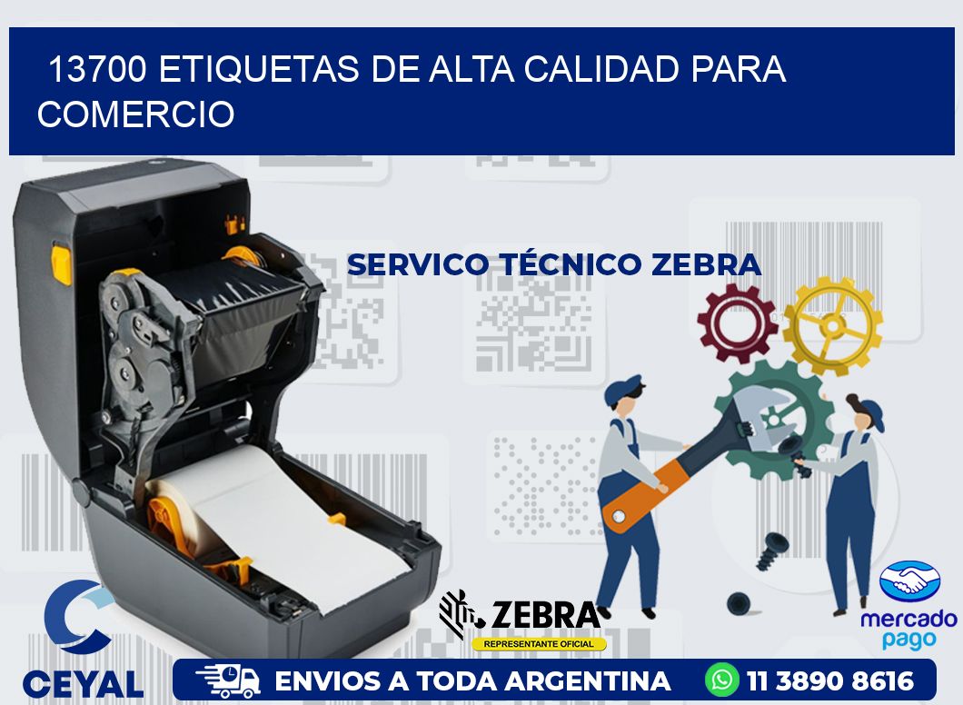 13700 ETIQUETAS DE ALTA CALIDAD PARA COMERCIO