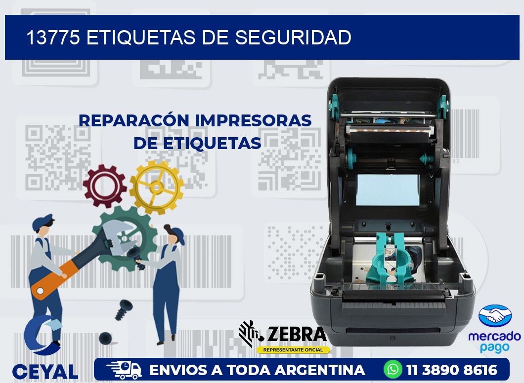 13775 ETIQUETAS DE SEGURIDAD
