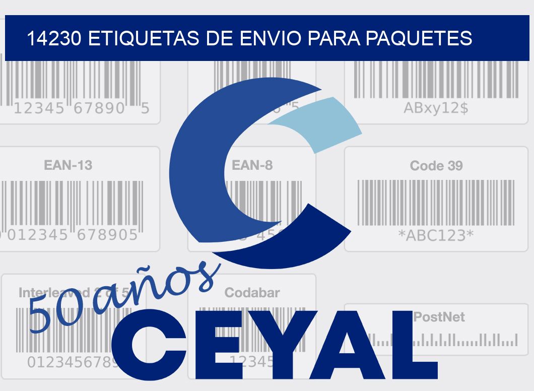 14230 ETIQUETAS DE ENVIO PARA PAQUETES
