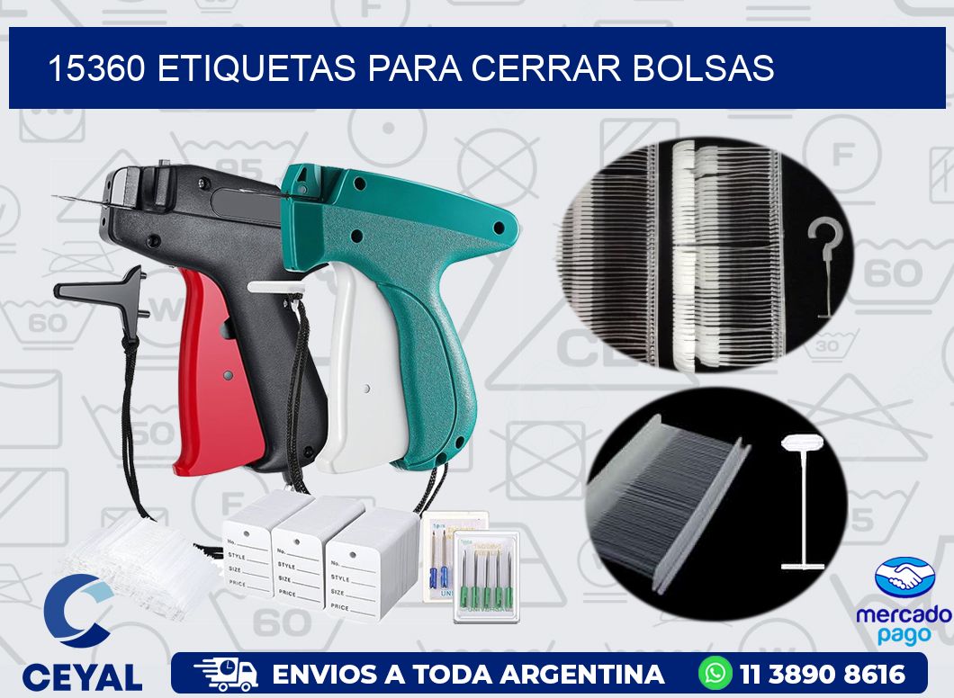 15360 ETIQUETAS PARA CERRAR BOLSAS