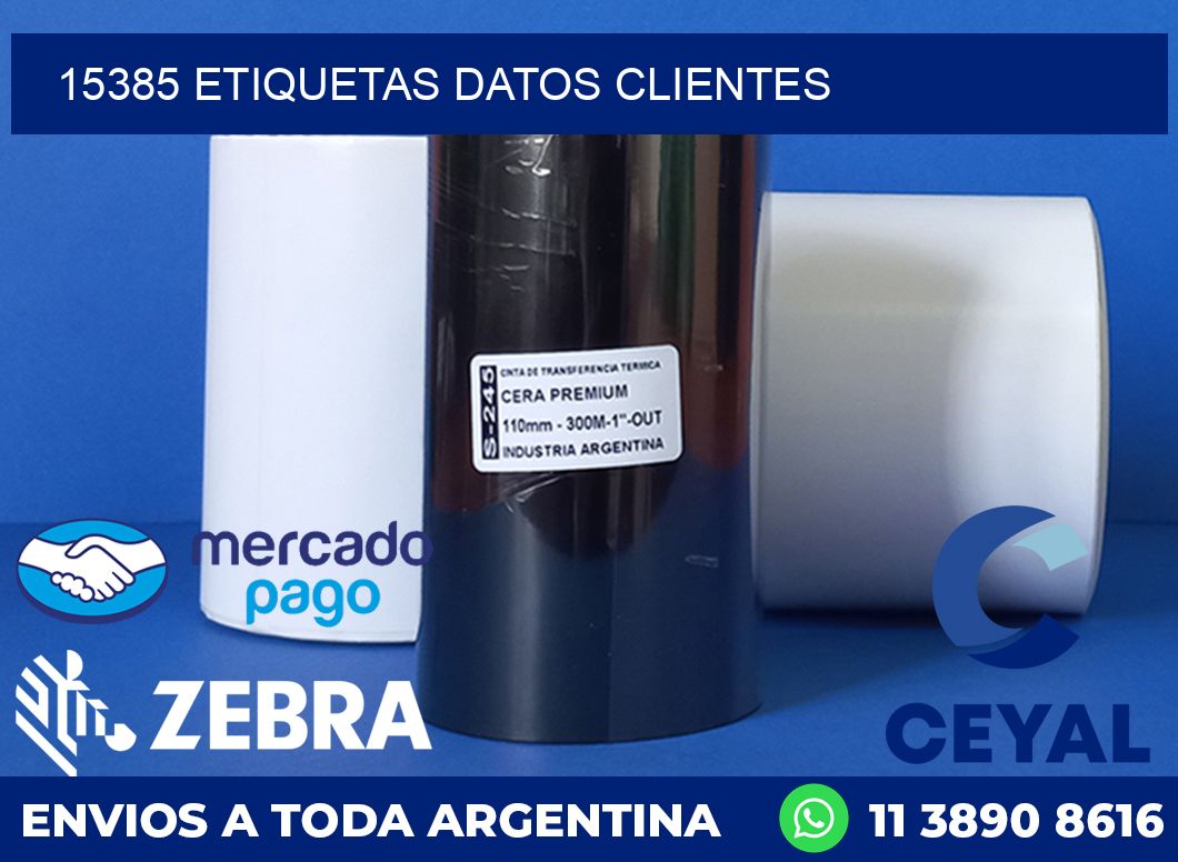 15385 ETIQUETAS DATOS CLIENTES