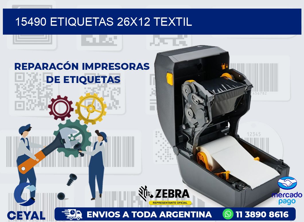 15490 ETIQUETAS 26X12 TEXTIL