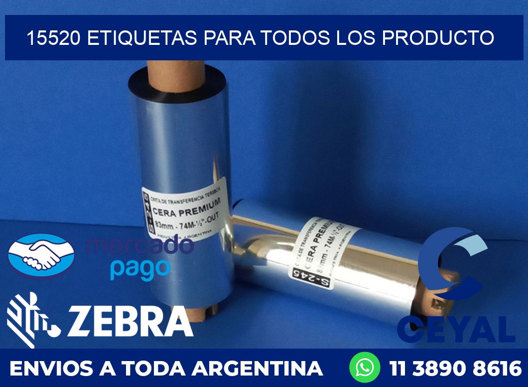 15520 ETIQUETAS PARA TODOS LOS PRODUCTO