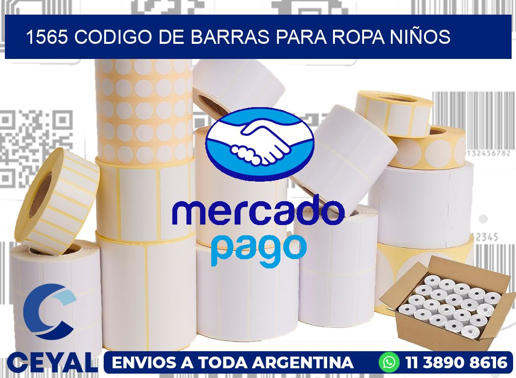 1565 CODIGO DE BARRAS PARA ROPA NIÑOS