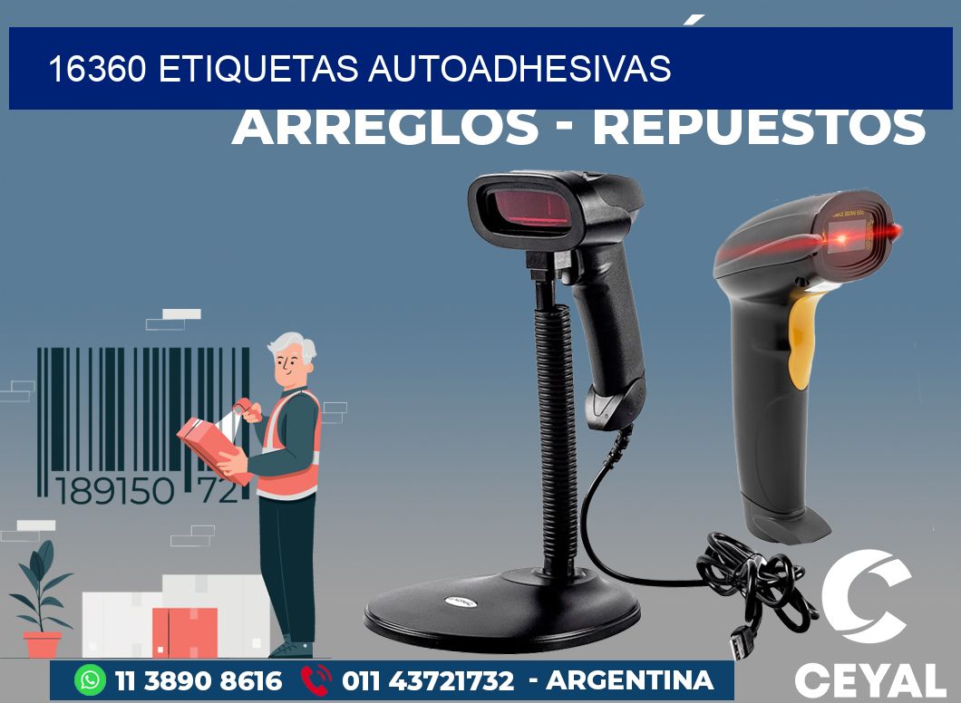 16360 ETIQUETAS AUTOADHESIVAS