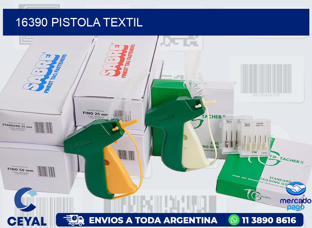 16390 PISTOLA TEXTIL