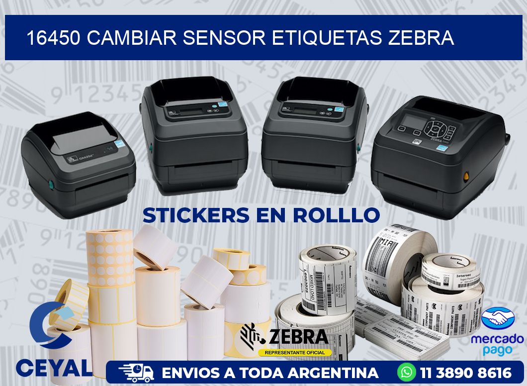 16450 CAMBIAR SENSOR ETIQUETAS ZEBRA