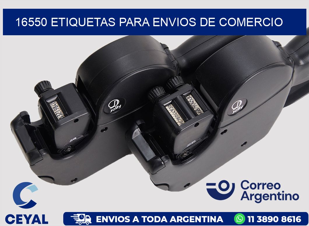 16550 ETIQUETAS PARA ENVIOS DE COMERCIO