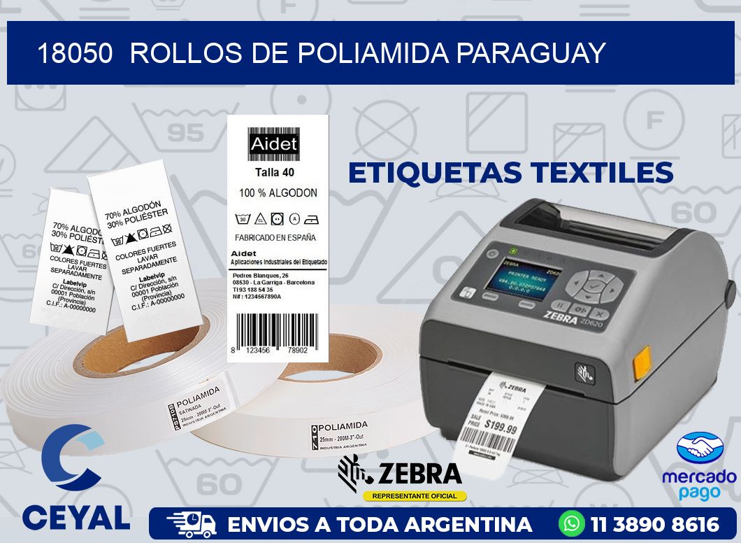 18050  ROLLOS DE POLIAMIDA PARAGUAY