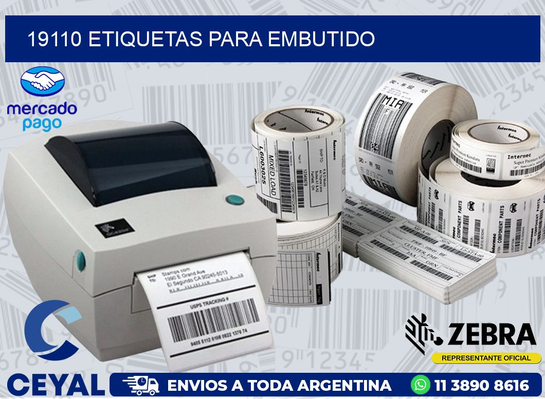 19110 ETIQUETAS PARA EMBUTIDO