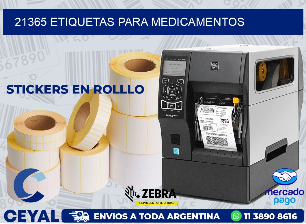 21365 ETIQUETAS PARA MEDICAMENTOS
