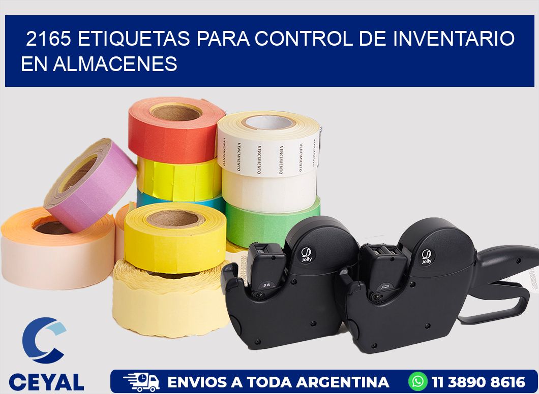 2165 ETIQUETAS PARA CONTROL DE INVENTARIO EN ALMACENES