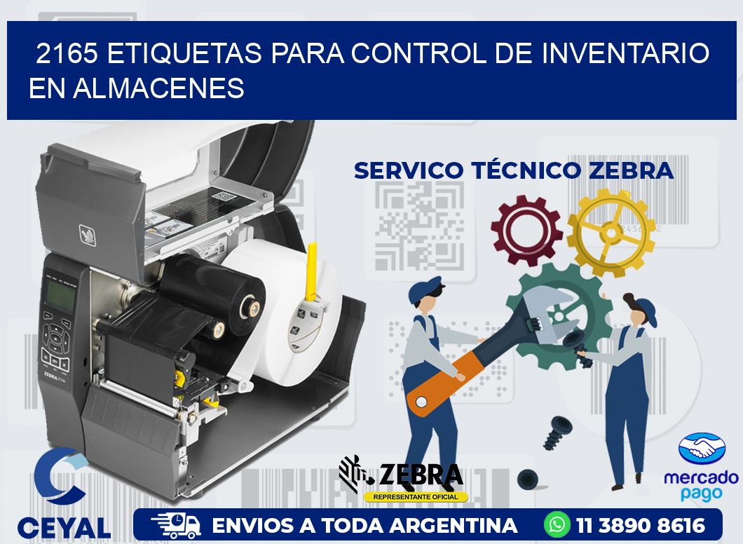 2165 ETIQUETAS PARA CONTROL DE INVENTARIO EN ALMACENES