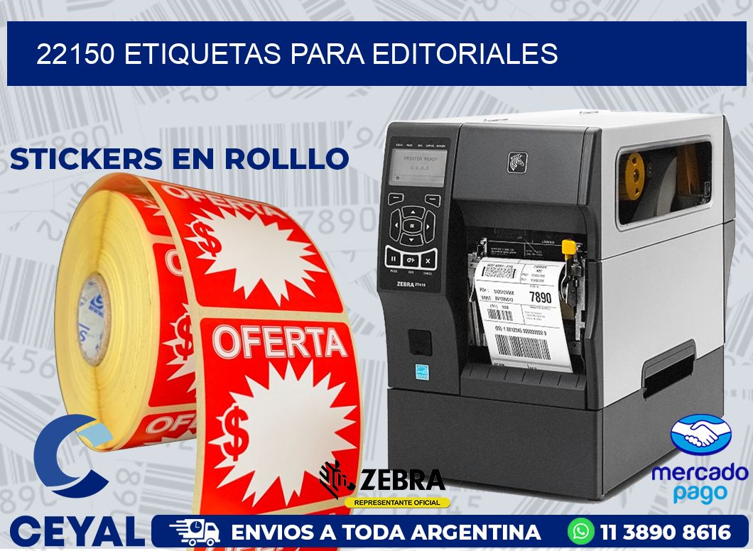 22150 ETIQUETAS PARA EDITORIALES