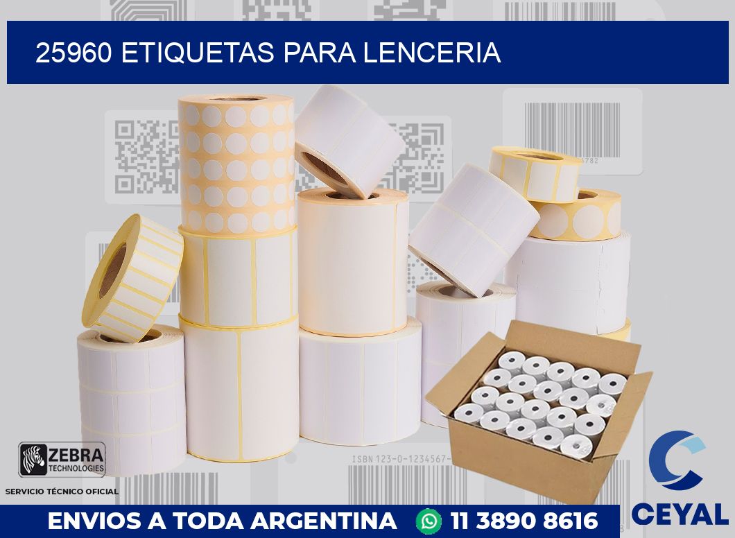 25960 ETIQUETAS PARA LENCERIA