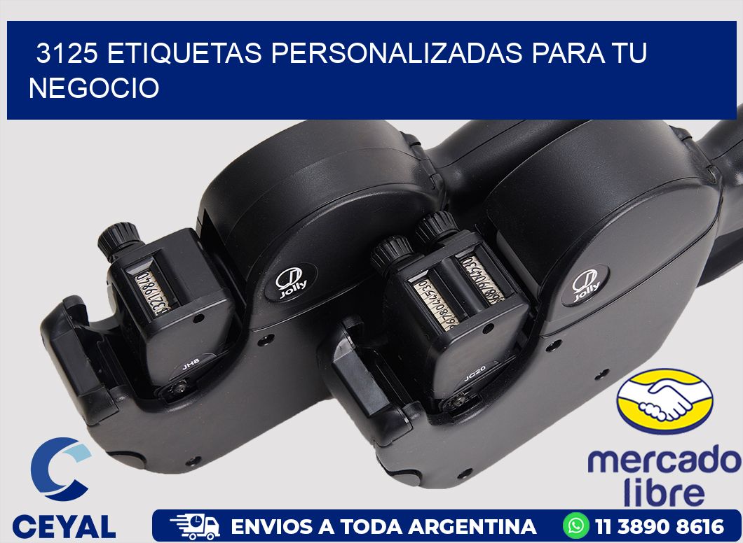 3125 ETIQUETAS PERSONALIZADAS PARA TU NEGOCIO