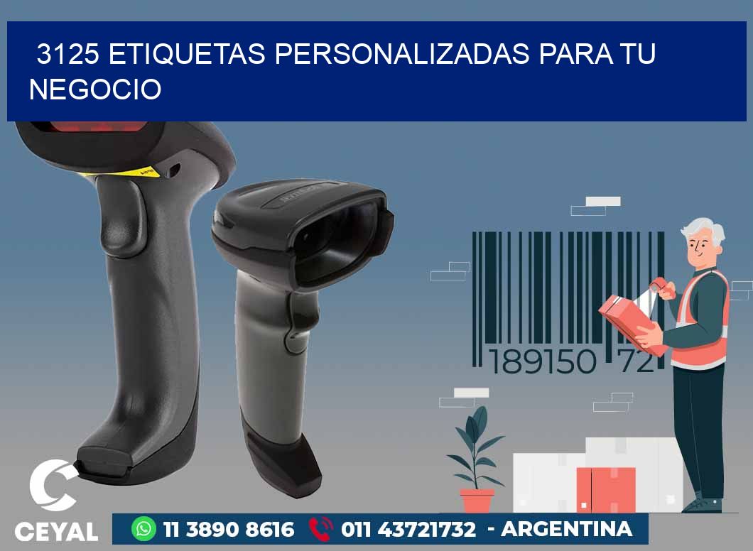 3125 ETIQUETAS PERSONALIZADAS PARA TU NEGOCIO