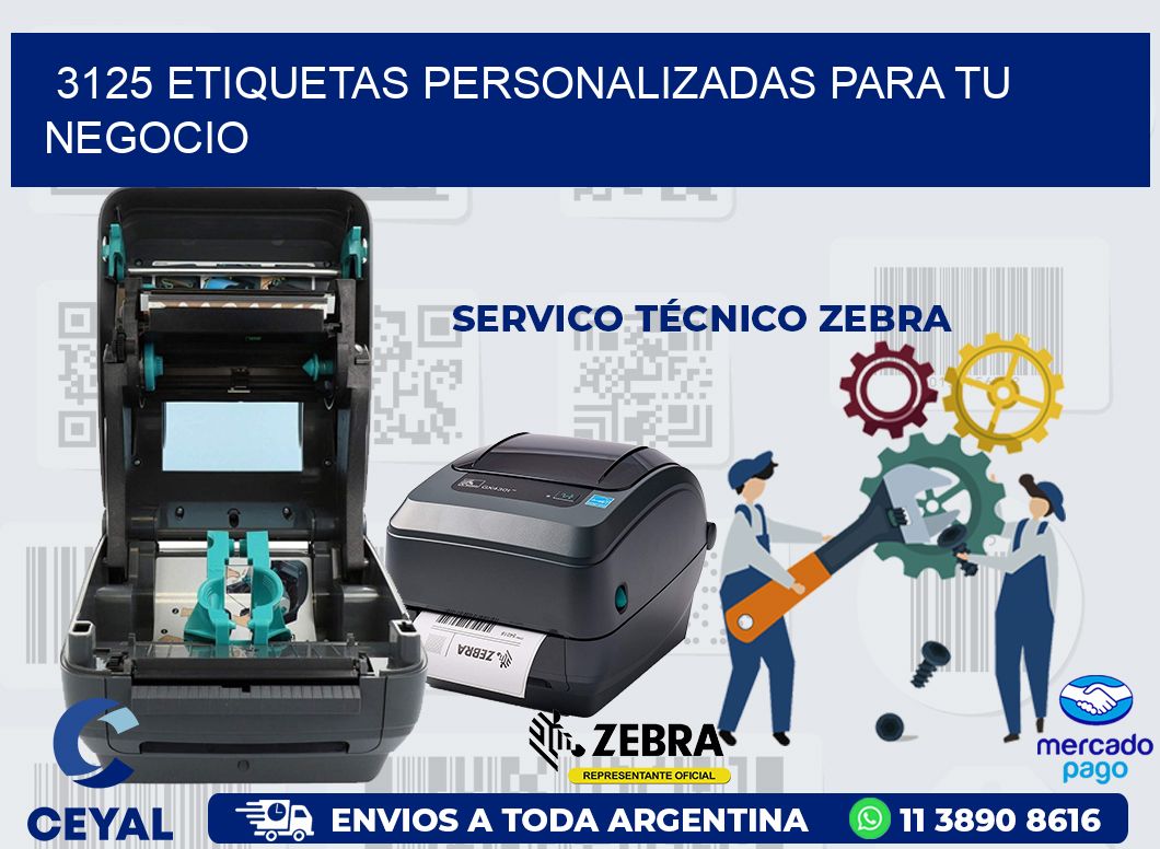 3125 ETIQUETAS PERSONALIZADAS PARA TU NEGOCIO