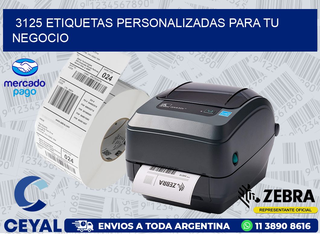3125 ETIQUETAS PERSONALIZADAS PARA TU NEGOCIO