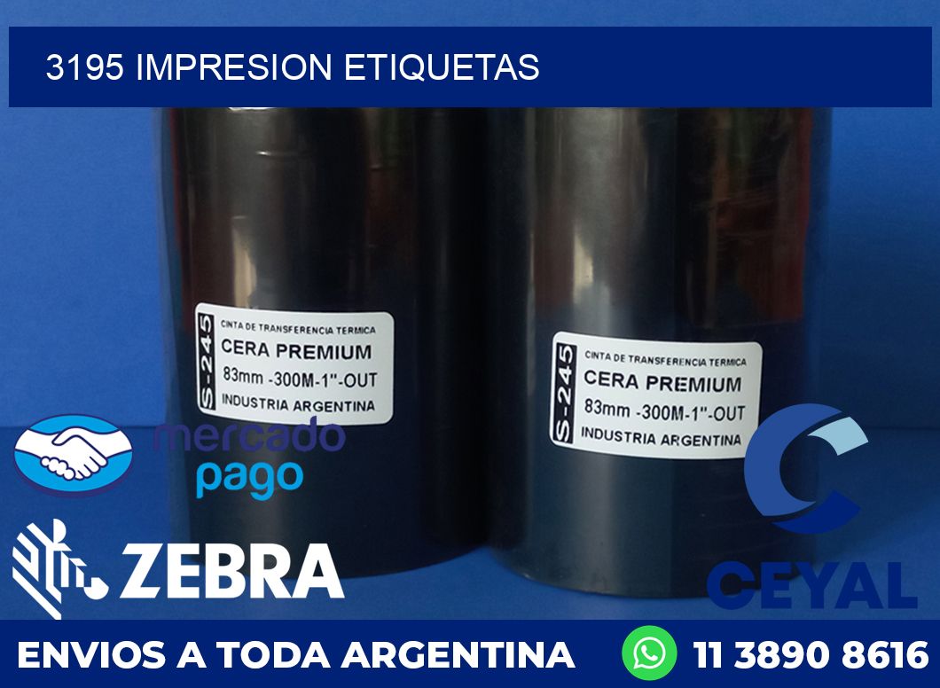 3195 IMPRESION ETIQUETAS