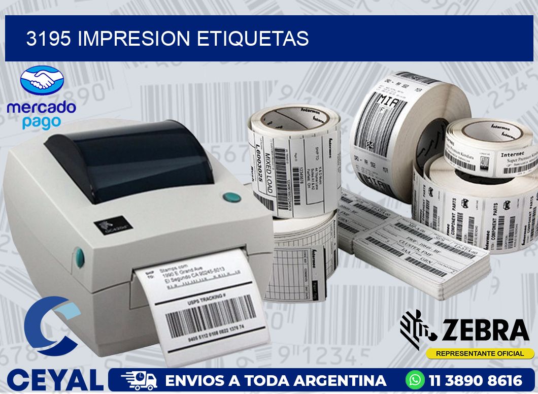 3195 IMPRESION ETIQUETAS