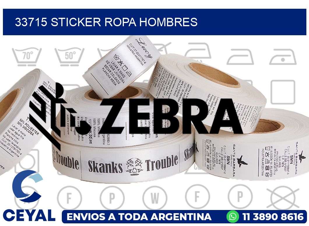 33715 STICKER ROPA HOMBRES